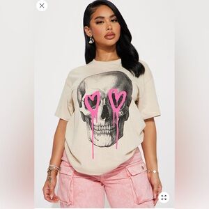 Fashion Nova-Eternal Love Skull Tshirt